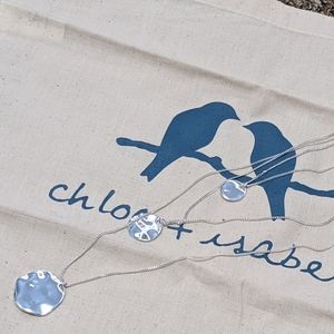 Chloe + Isabel 3 layer silver disc chain necklace